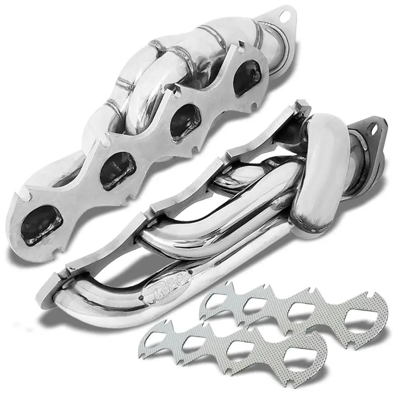 Bfc Stainless Steel Exhaust Shorty Header Manifold Set For Ford 05-10 F250/F350 Superduty V8 5.4L 1
