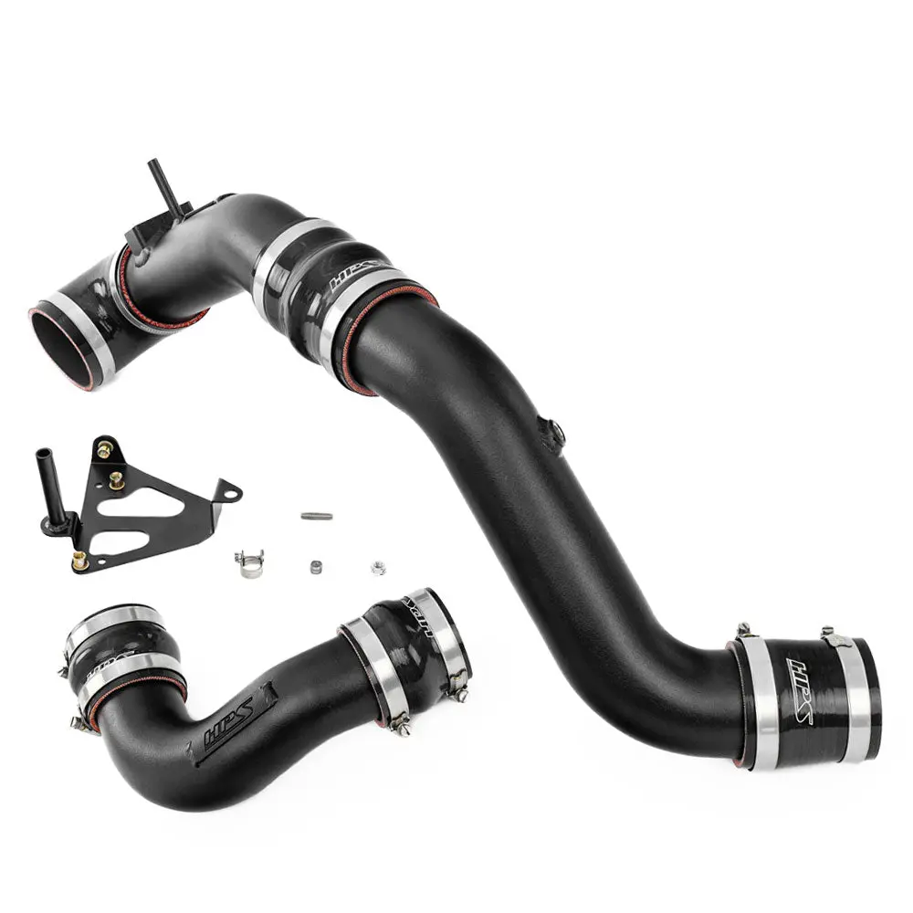 Hps Black Cold/Hot Side Intercooler Charge Pipe For 17-21 Honda Civic Type-R 2.0L Turbo Fk8 1