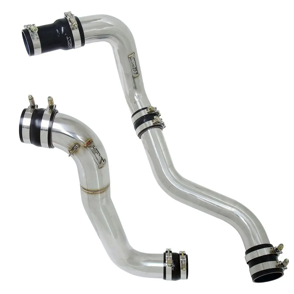 Hps Polish Cold/Hot Side Intercooler Charge Pipe For 13-16 Silverado Sierra Hd 6.6L Duramax Diesel Lml 1