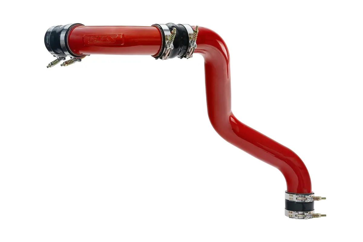 Hps Red Hot Side Intercooler Charge Pipe For 17-19 Silverado/Sierra 2500Hd 3500Hd Duramax 6.6L Diesel L5p 1