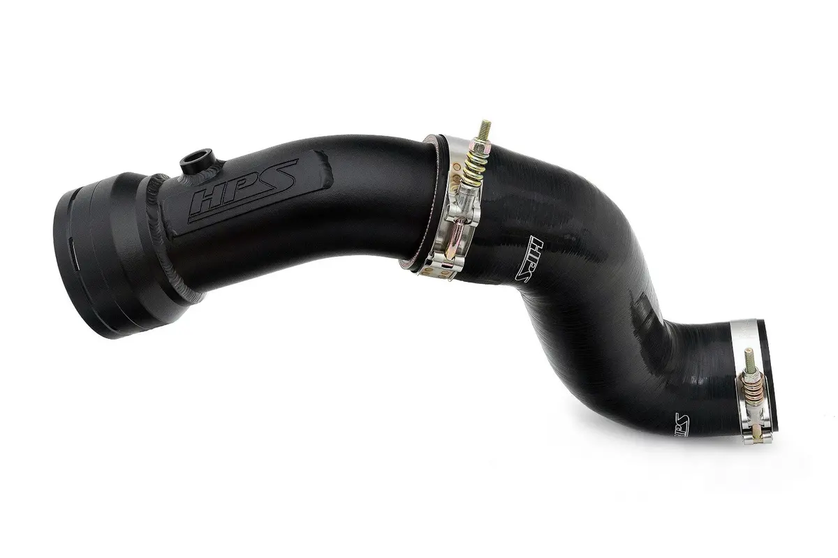 Hps Black Cold Side Intercooler Charge Pipe + Cac Hose Boot Kit For 17-23 Ford F-250 F-350 F-450 F-550 6.7L P558 1