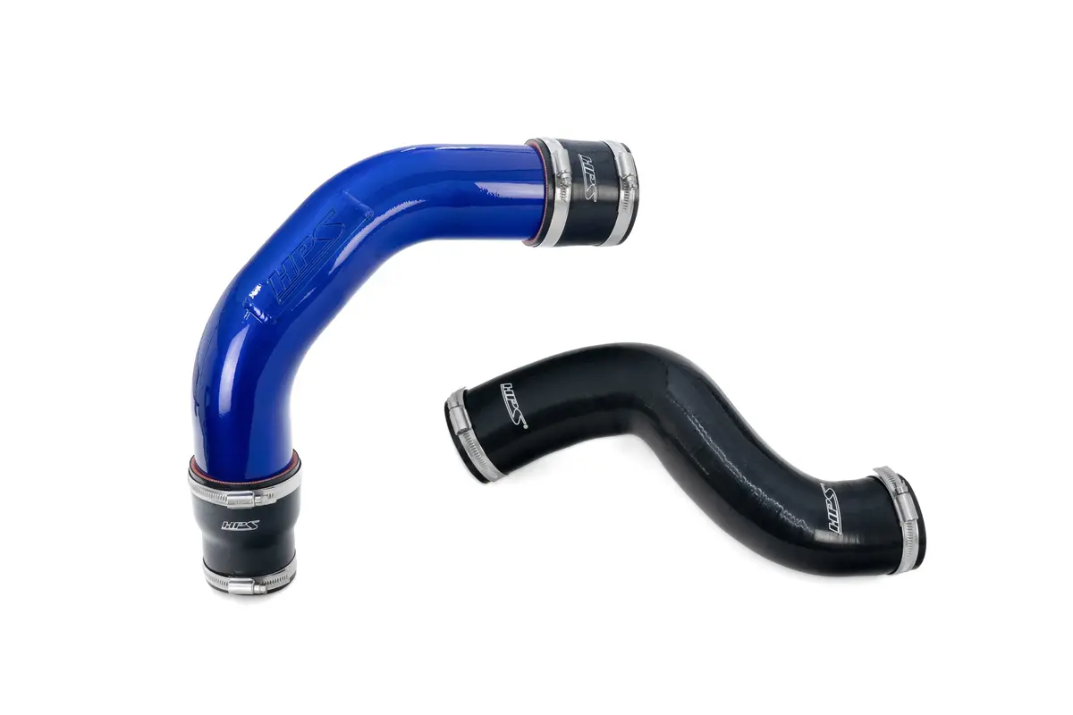 Hps Blue Aluminum Tube / Silicone Hose Hot And Cold Side Intercooler Charge Pipe For 21-25 Acura Tlx Type-S 3.0L Turbo 1