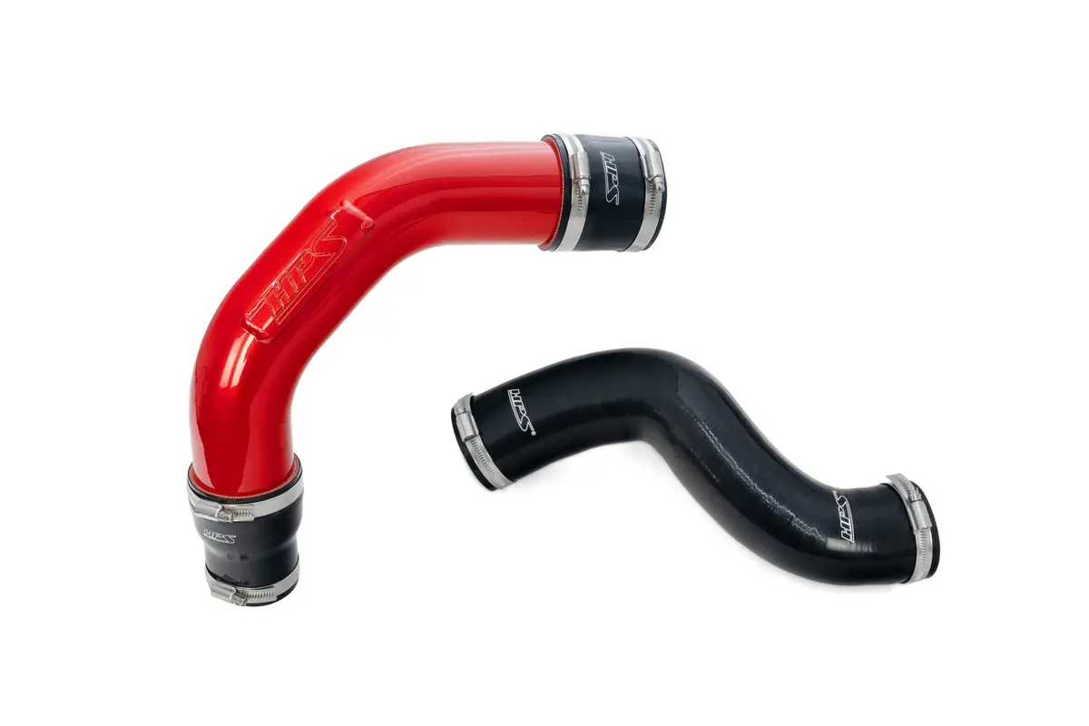 Hps Red Aluminum Tube / Silicone Hose Hot And Cold Side Intercooler Charge Pipe For 21-25 Acura Tlx Type-S 3.0L Turbo 1