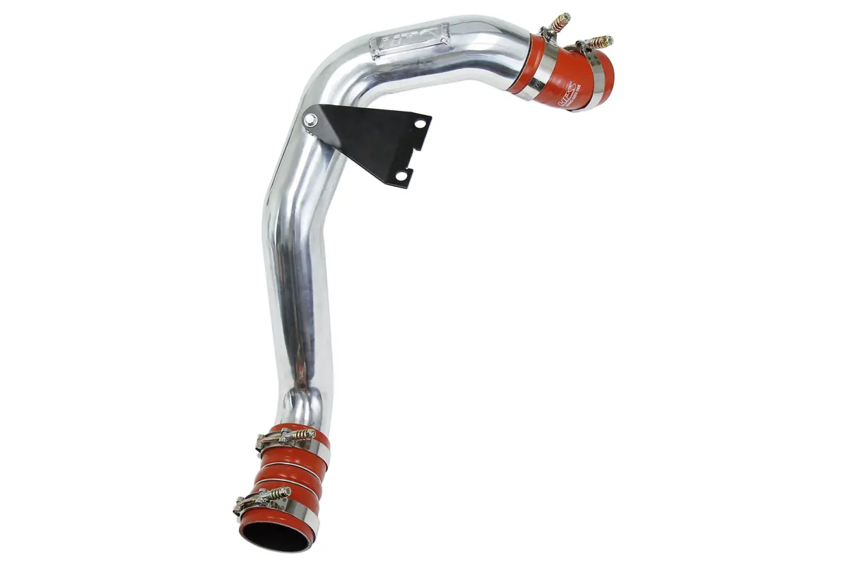 Hps Polish Pipe Orange Boots Hot Side Intercooler Charge Pipe Kit For 03-07 Ford F-Series Super Duty 6.0L Diesel Turbo 1