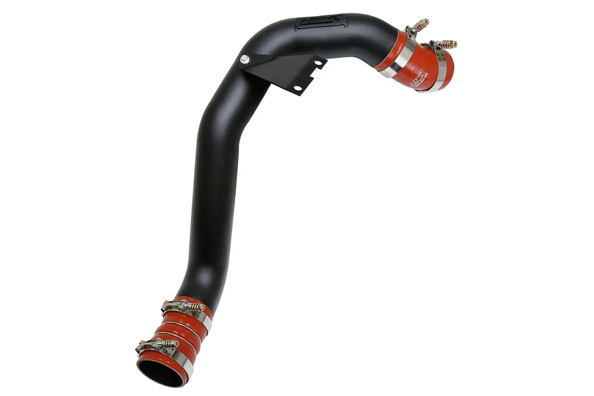 Hps Black Pipe Orange Boots Hot Side Intercooler Charge Pipe Kit For 03-07 Ford F-Series Super Duty 6.0L Diesel Turbo 1