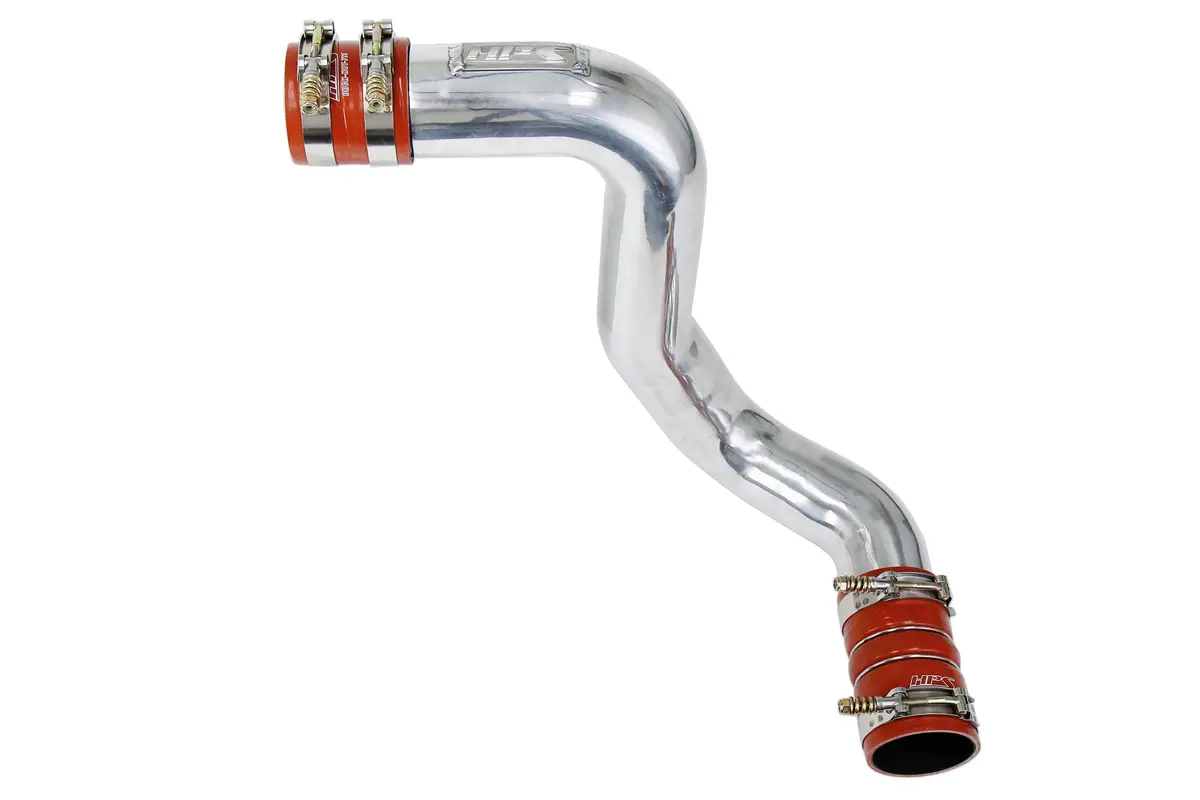 Hps Polish Pipe Orange Boots Cold Side Intercooler Charge Pipe Kit For 03-07 Ford F-Series Super Duty 6.0L Diesel Turbo 1