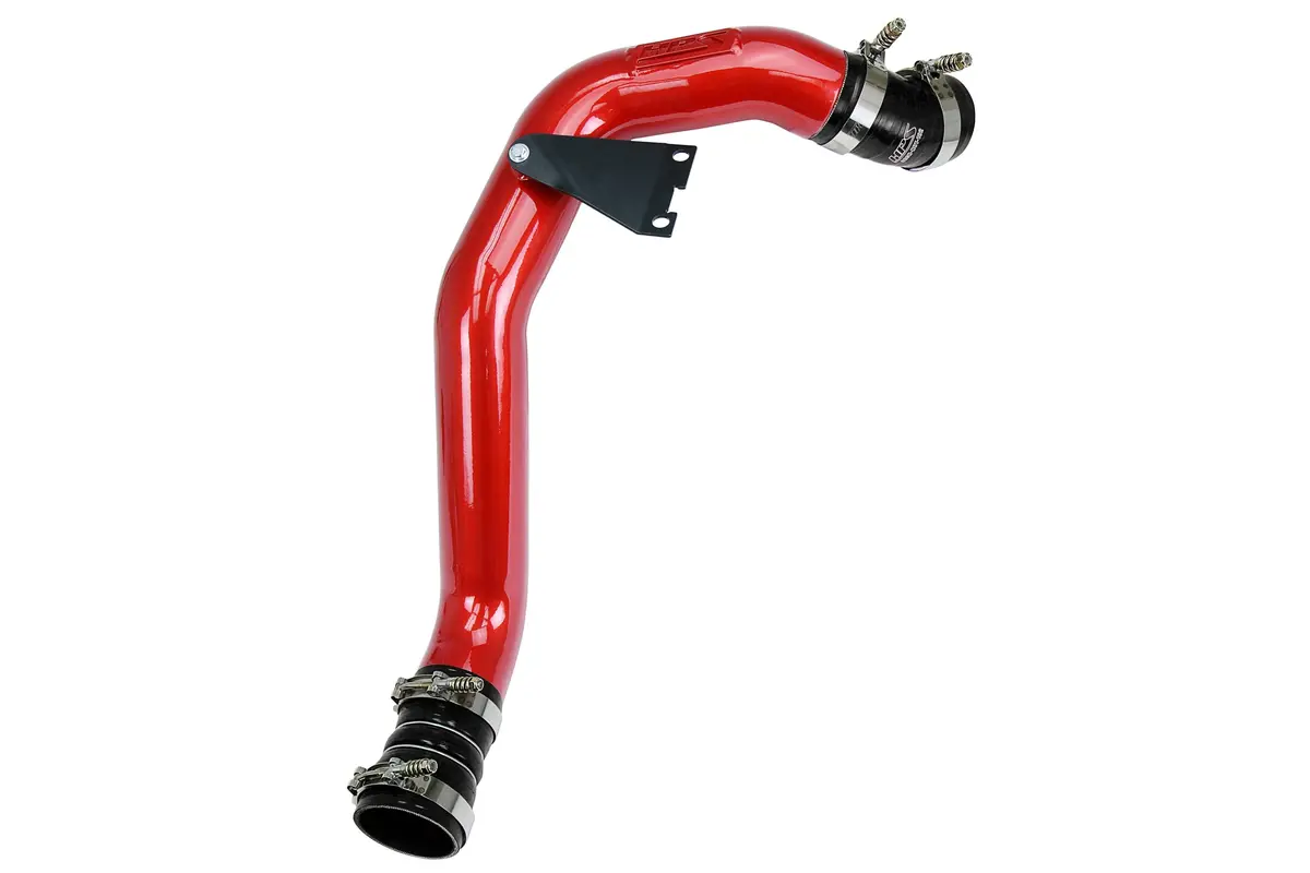 Hps Red Pipe Black Boots Hot Side Intercooler Charge Pipe Kit For 03-07 Ford F-Series Super Duty 6.0L Diesel Turbo 1
