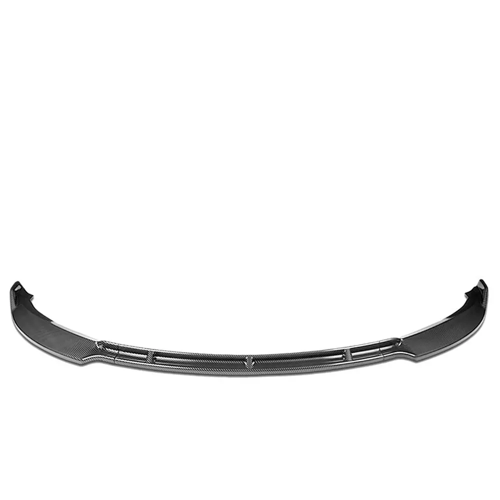 Bfc [Carbon Fiber Look Black] 3Pc Style Front Bumper Lip Wing Diffuser Kit For 12-16 Tesla Model S 1