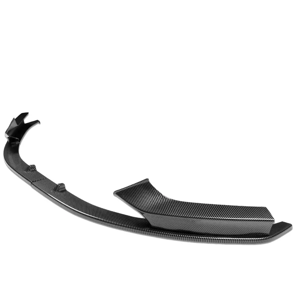 Bfc [Carbon Fiber Look Black] 3Pc Style Front Bumper Lip Wing Diffuser Kit For 14-21 Bmw 2-Series F22/F23 1