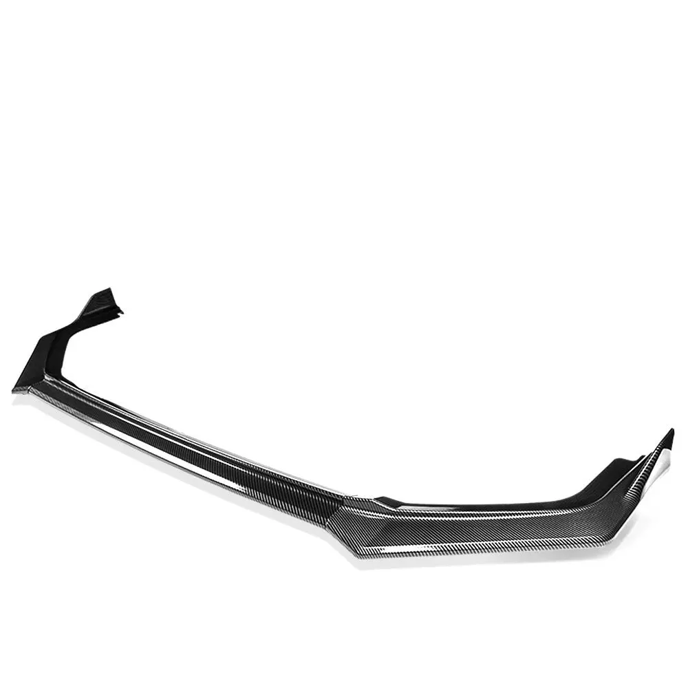 Bfc [Carbon Fiber Look Black] 3Pc Style Front Bumper Lip Wing Diffuser Kit For 22-24 Honda Civic (Sedan Fe1 Fe2 Fe4) 1
