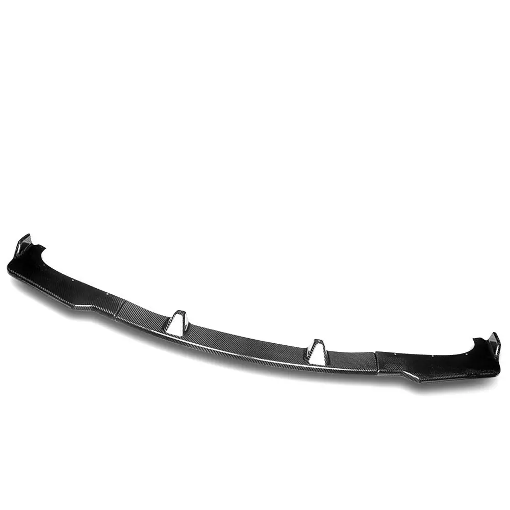 [Real Glossy Carbon Fiber] Front Bumper Lip Guard For 09-11 Bmw E90 3-Series 4Dr 1