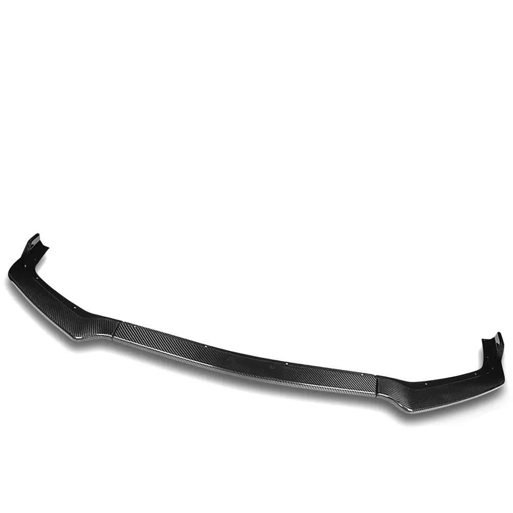 [Real Glossy Carbon Fiber] Front Bumper Lip Guard Spoiler For 18-20 Ford Mustang 1