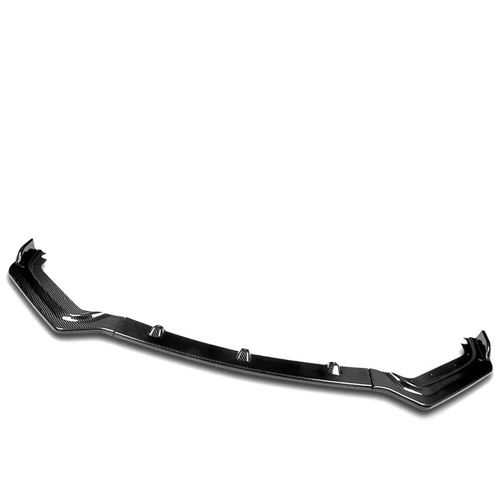 [Real Glossy Carbon Fiber] Front Bumper Lip Chin Guard For 17-20 Infiniti Q60 1