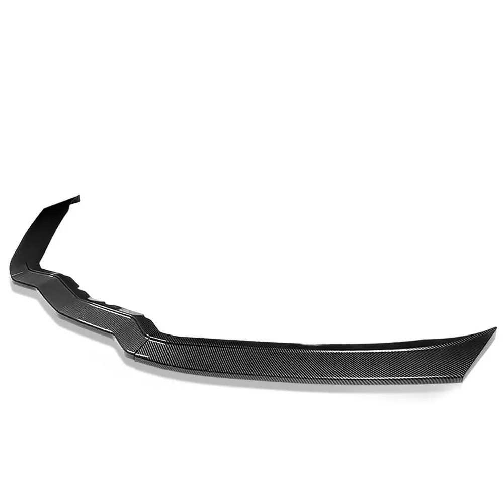 Bfc [Carbon Fiber Look Black] 3Pc Style Front Bumper Lip Wing Diffuser Kit For 14-19 Chevrolet Corvette (C7) 1