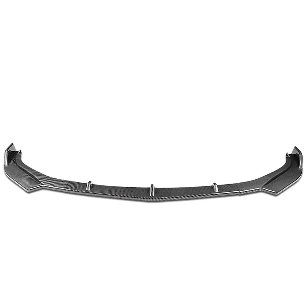 Bfc [Carbon Fiber Look Black] 3Pc Style Front Bumper Lip Wing Diffuser Kit For 17-21 Alfa Romeo Giulia 1