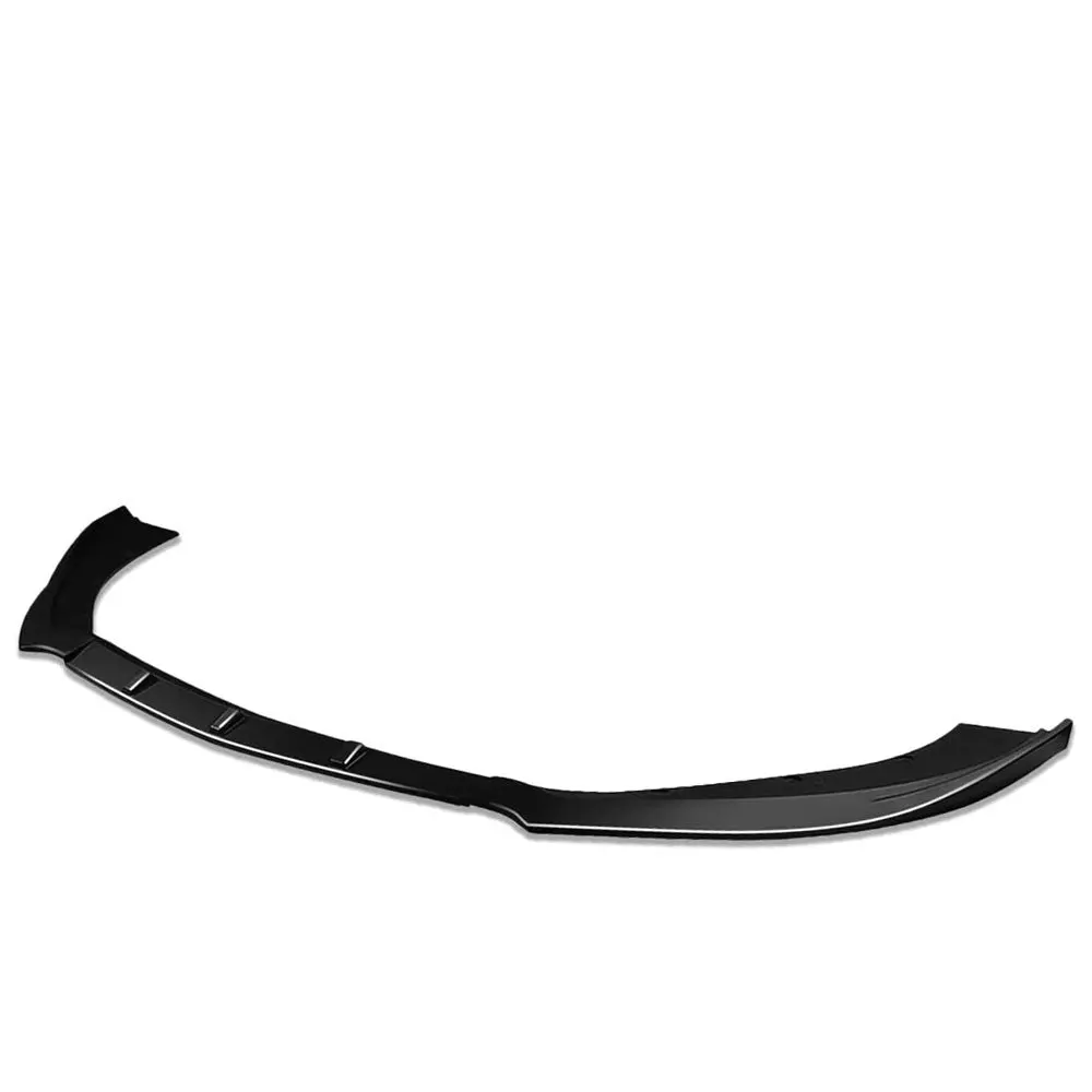[Painted Gloss Black] Front Bumper Lip Guard Spoiler For 15-17 Ford Mustang S550 1