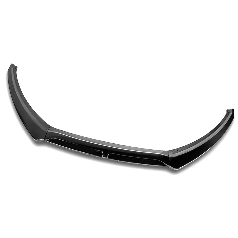 [Painted Gloss Black] Front Bumper Lip Chin Guard Body Kit For 15-18 Ford Focus 1