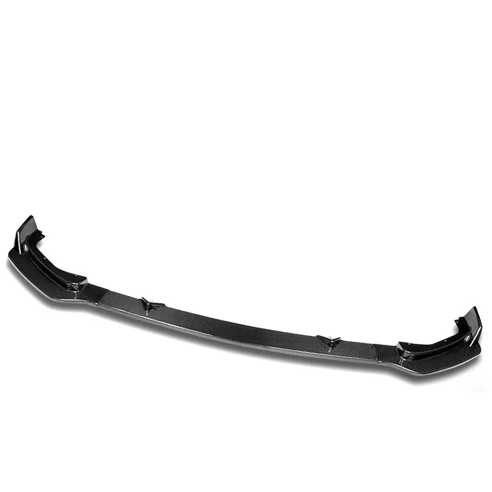 [Real Glossy Carbon Fiber] Front Bumper Lip For 14-17 Infiniti Q50 Non-Sport V37 1