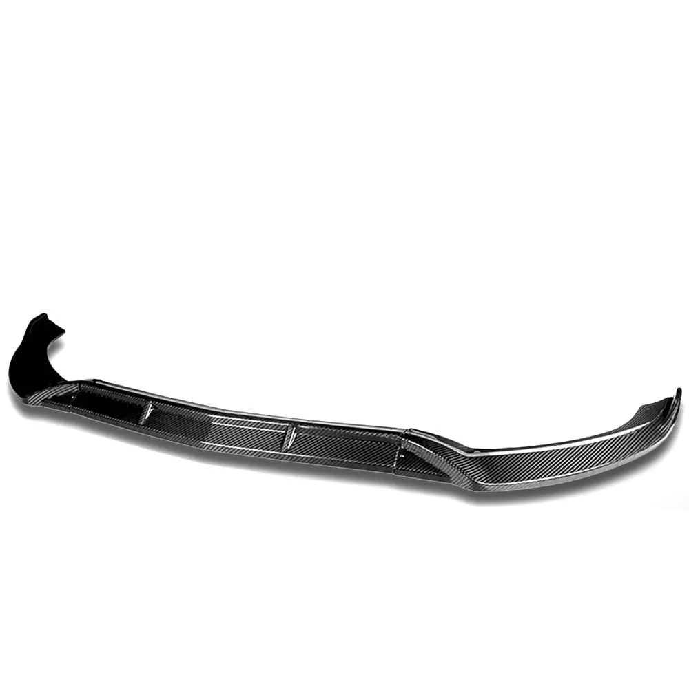 [Real Glossy Carbon Fiber] Front Bumper Lip Guard For 15-18 Benz C-Class W205 1