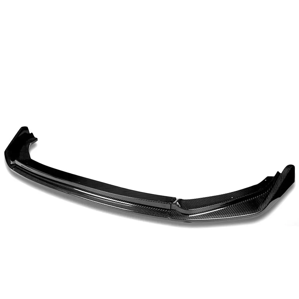 [Real Glossy Carbon Fiber] Front Bumper Lip Guard Body Kit For 14-17 Honda Fit 1