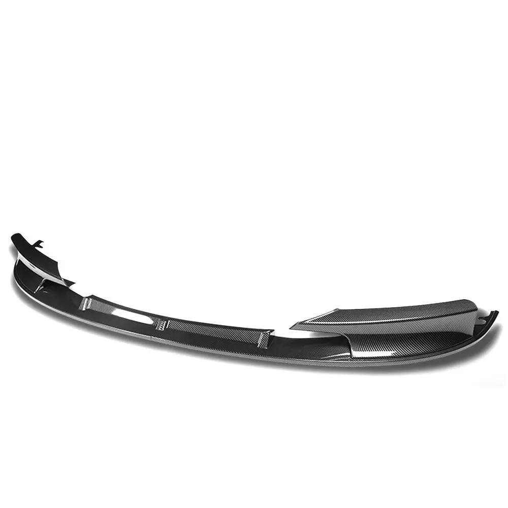 [Real Glossy Carbon Fiber] Front Bumper Lip For 12-18 Bmw F30 F35 M-Sport Bumper 1