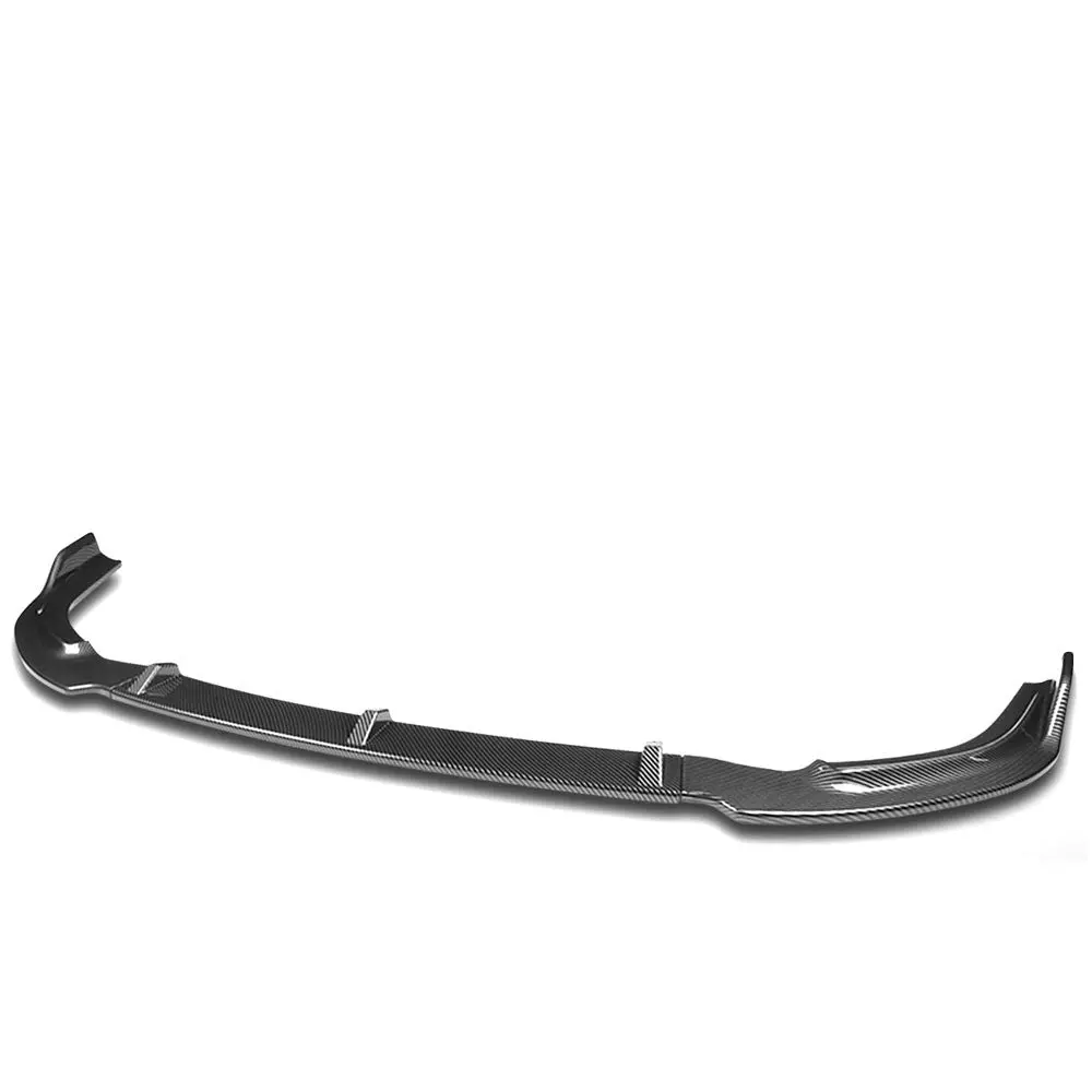 [Carbon Style Look] Front Bumper Lip Guard For 06-08 Honda Civic 4Dr Sedan Fa 1