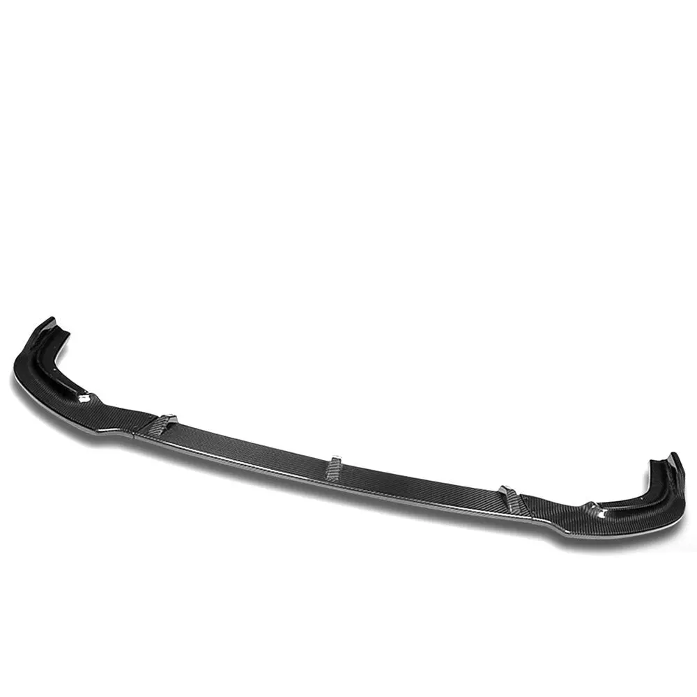 [Real Glossy Carbon Fiber] Front Bumper Lip Guard For 06-08 Honda Civic 4Dr Fa 1