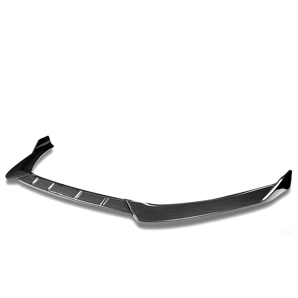 [Carbon Style Look] Front Bumper Lip Chin Guard Body Kit For 17-18 Ford Fusion 1
