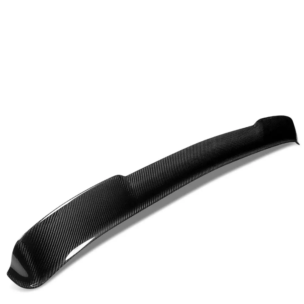 Black Carbon Fiber Rear Window Windshield Spoiler (V Style) For 18+ Toyota Camry Xv70 1