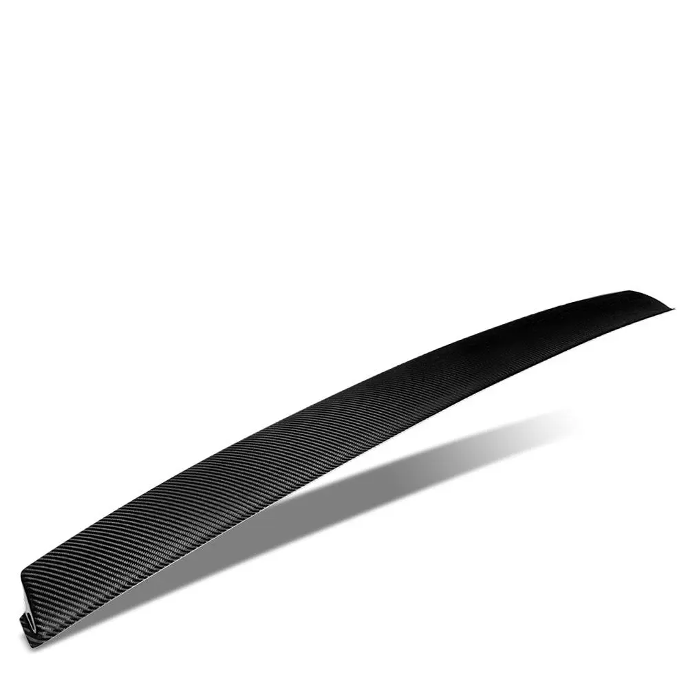 Black Carbon Fiber Rear Window Windshield Spoiler For 15-22 Dodge Charger (Ld Facelift) 1