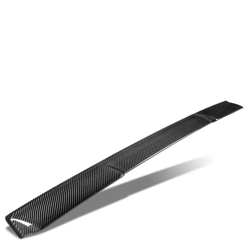 Black Carbon Fiber Rear Window Windshield Spoiler (V Style) For 11-14 Dodge Charger (Ld Facelift) 1