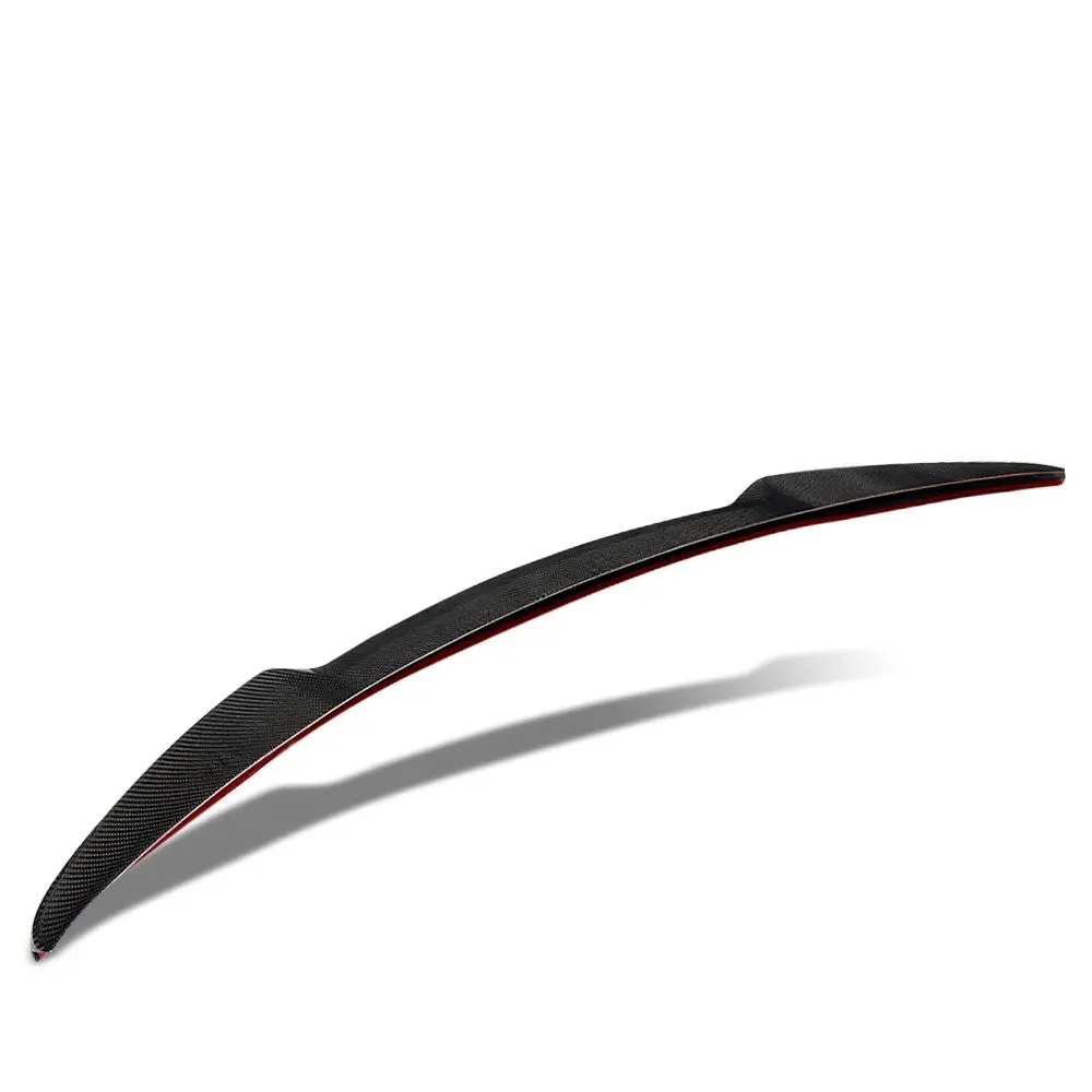 Black Carbon Fiber Rear Trunk Lid Spoiler (M Style) Spoiler For 15-20 Bmw M4 F82 Coupe 1