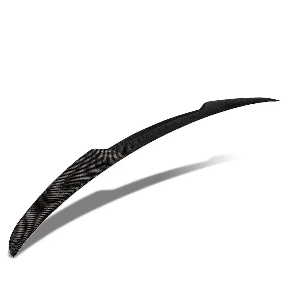 Black Carbon Fiber Rear Trunk Lid Spoiler (Duckbill P-Style) For 14-20 Bmw 4-Series F32 Coupe 1
