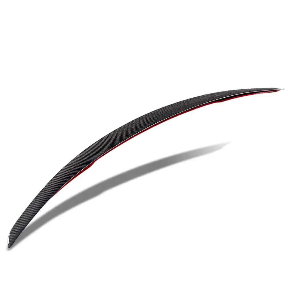 Black Carbon Fiber Rear Trunk Lid Spoiler (Duckbill P-Style) Spoiler For 08-13 Bmw 1-Series E82 Coupe 1