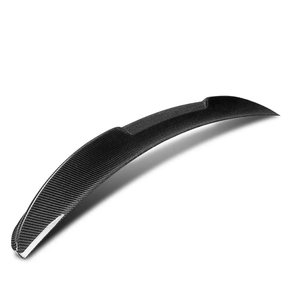 Black Carbon Fiber Rear Trunk Lid Spoiler (Duckbill V-Style) Spoiler For 07-13 Bmw 3-Series E93 Convertible 1