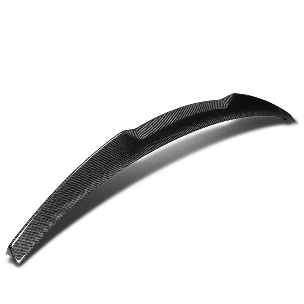 Black Carbon Fiber Rear Trunk Lid Spoiler (V Style) Spoiler For 08-16 Audi A5/A5 Quattro/S5 8T8 Sporback 1