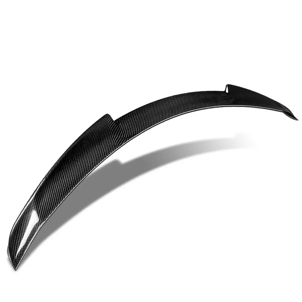 Black Carbon Fiber Rear Trunk Lid Spoiler (V-Style) For 15-20 Acura Tlx (Ub1 Ub2 Ub3 Ub4 1St Gen) 1