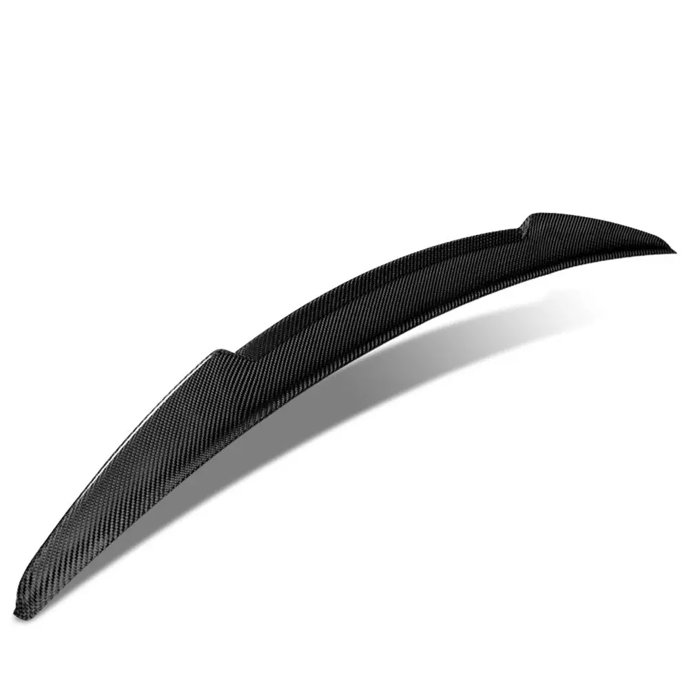 Black Carbon Fiber Rear Trunk Lid Spoiler (V Style) Spoiler For 13-17 Honda Accord Ct1 Ct2 Coupe 1