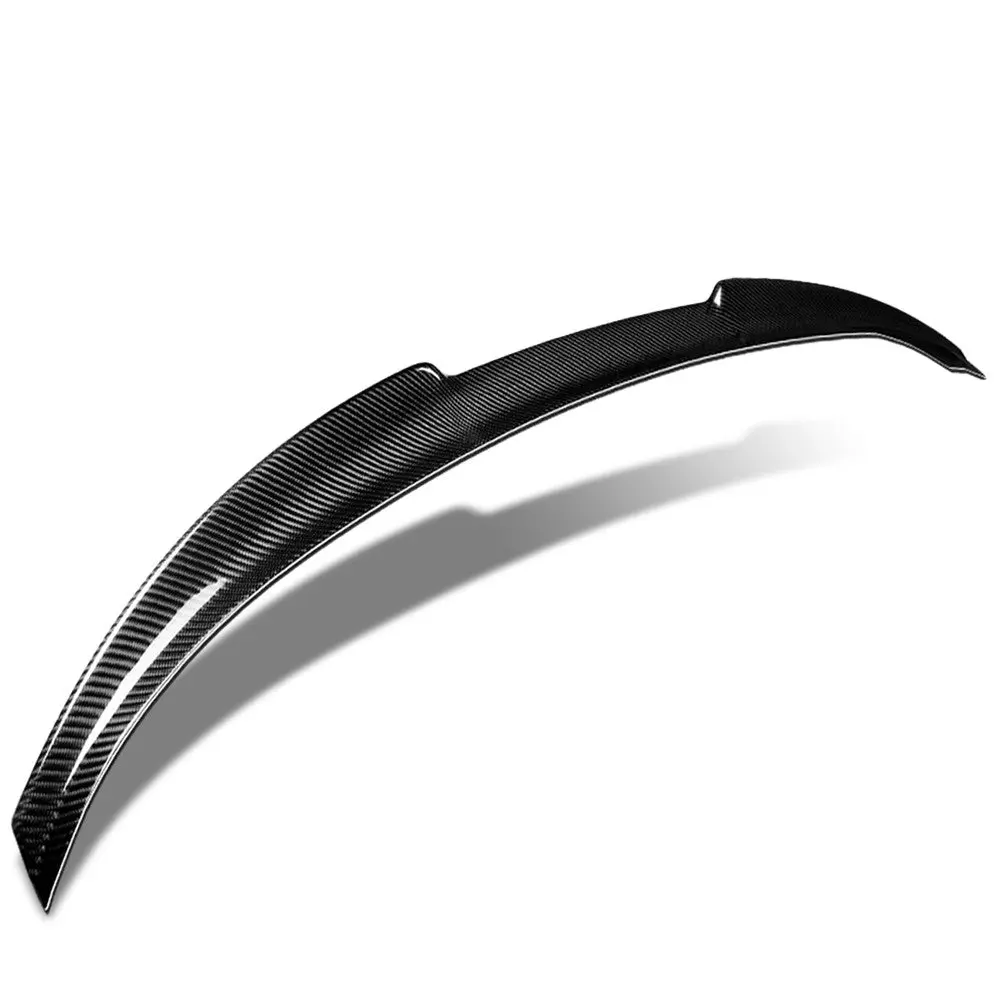 Black Carbon Fiber Rear Trunk Lid Spoiler (V Style) Spoiler For 13-17 Honda Accord Cr1-Cr7 Sedan 1