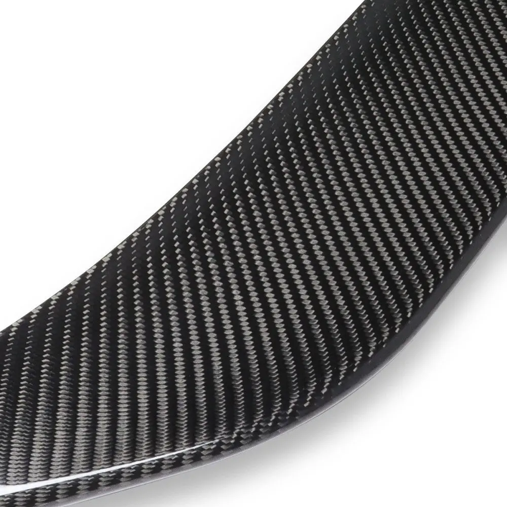 Black Carbon Fiber Rear Trunk Lid Spoiler (Ar Style) Spoiler For 14-20 Lexus Is-Series Pre-Facelift Xe30 Sedan 2