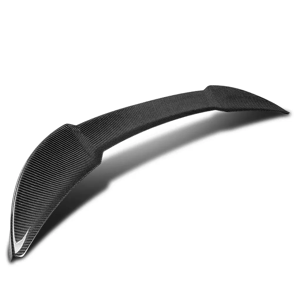 Black Carbon Fiber Rear Trunk Lid Spoiler (F Style) Spoiler For 21+ Lexus Is-Series Facelift Xe30 Sedan 1