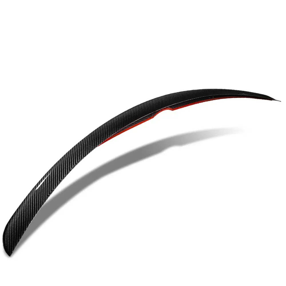Black Carbon Fiber Rear Trunk Lid Spoiler (V Style) For 19-21 Mazda 6 Facelift (Sedan Gj) 1