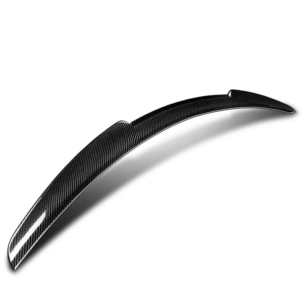 Black Carbon Fiber Rear Trunk Lid Spoiler (V Style) For 13-20 Ford Fusion (2Nd Gen) 1
