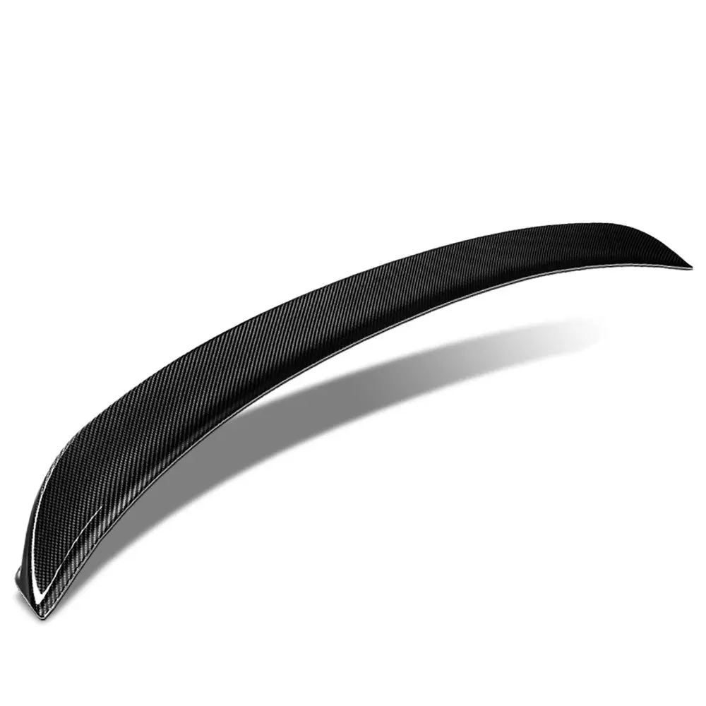 Black Carbon Fiber Rear Trunk Lid Spoiler (Stp Style) For 15-20 Subaru Legacy (Sedan Bn) 1