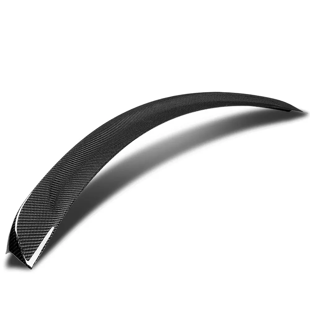 Black Carbon Fiber Rear Trunk Lid Spoiler (Oe Style) For 12-22 Tesla Model S 1