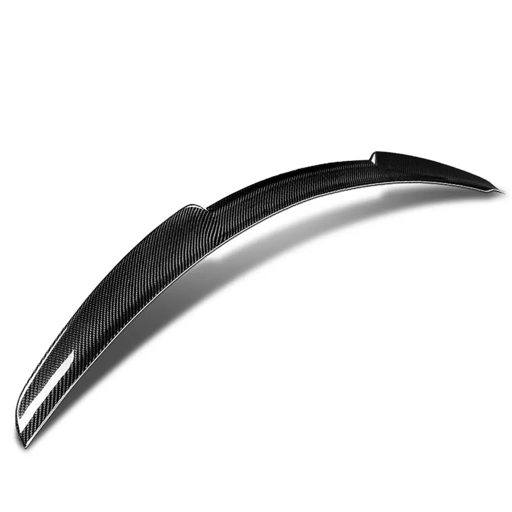 Black Carbon Fiber Rear Trunk Lid Spoiler (Stp Style) For 16-23 Chevrolet Malibu (9Th Gen) 1
