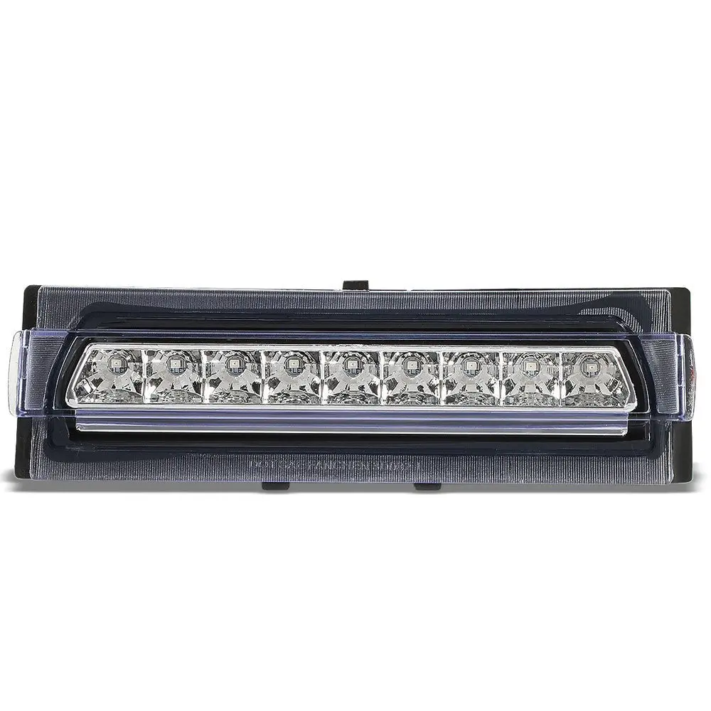 Chrome Housing/Clear Lens Led Rear Tail Third Brake Light For 91-96 Corvette C4 1