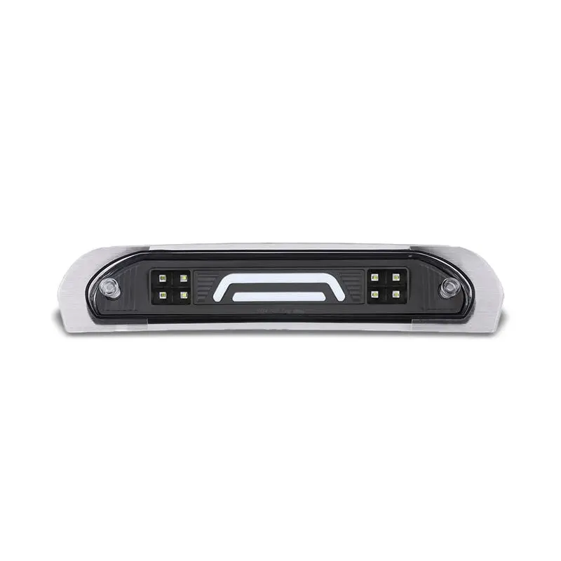 Black Housing Clear Len 3D Led Rear Third Brake & Cargo Light For 02-09 Dodge Ram 1
