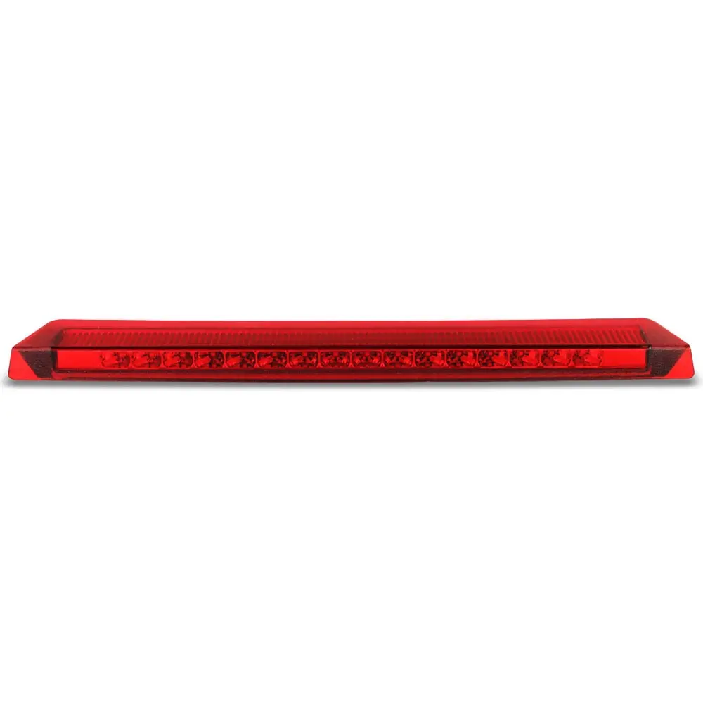 Chrome Housing/Red Lens Led Rear Tail Third Brake Light For 99-04 Ford Mustang 1