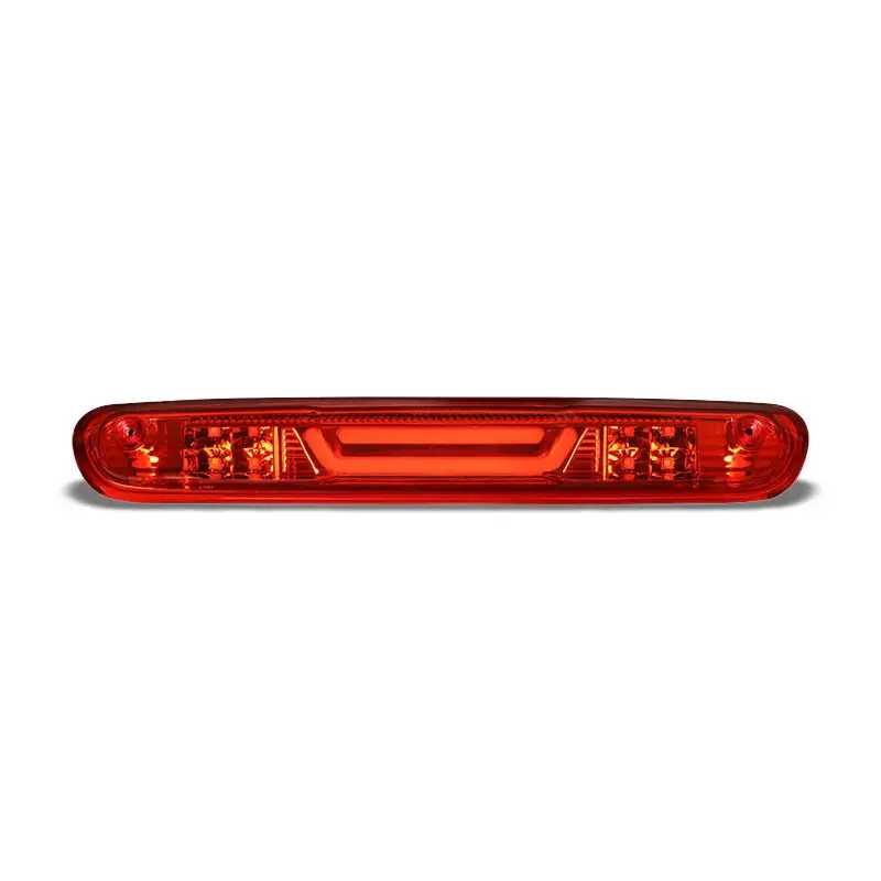 Chrome Housing Red Lens 3D Led Rear Third Brake & Cargo Light For 07-14 Sierra 1